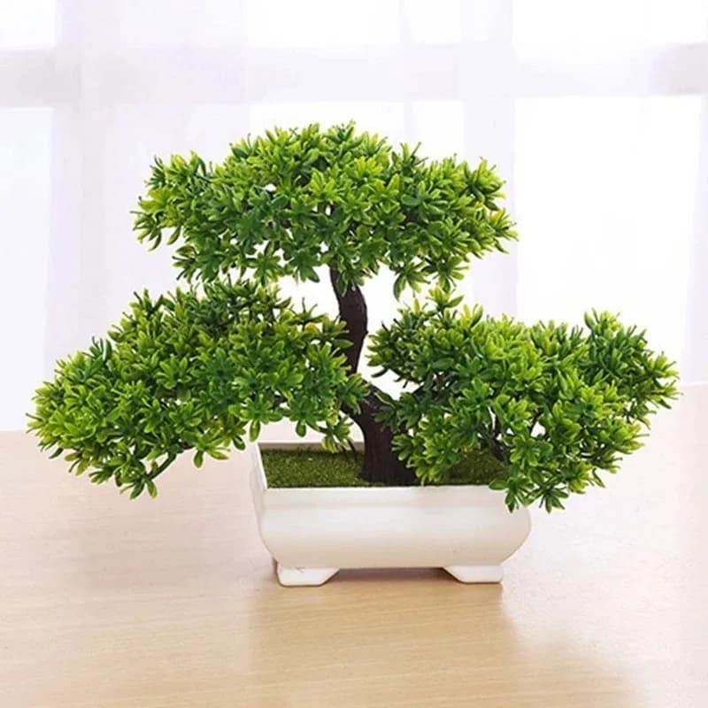 Plantes artificielles, bonsaï, arbre simulé en pot, fausses fleurs, décorations de table et de véranda, décorations en pot pour la maison, décoration de mariage, cadeau de pendaison de crémaillère