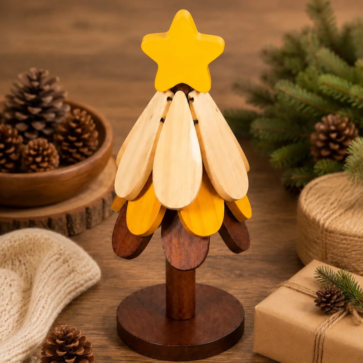 Sous-plat en forme d’arbre résistant à la chaleur, protège-plat anti-brûlure, décoration créative pour la maison et cadeau de fêtes