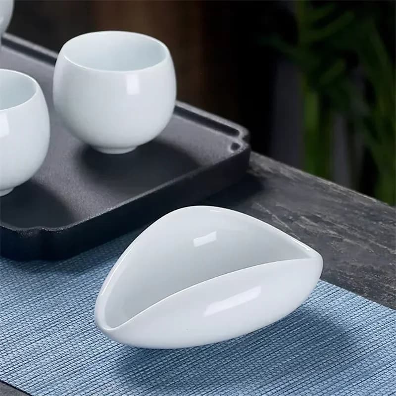 Tasse à mesurer les grains de café, plateau de pesage en céramique, plateau de dosage de poudre de café adapté au café à la maison, accessoires de plateau à café simples