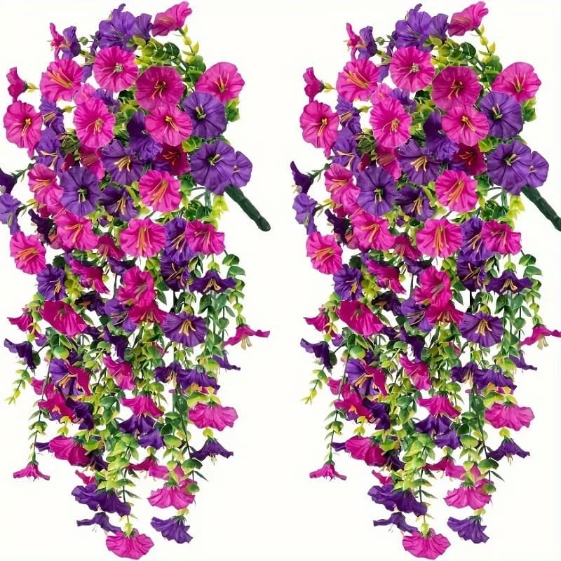 Fleurs artificielles suspendues 75CM, 1 pièce, fausse plante pour décoration de maison, jardin, mariage, panier de fleurs, guirlande, accessoires muraux